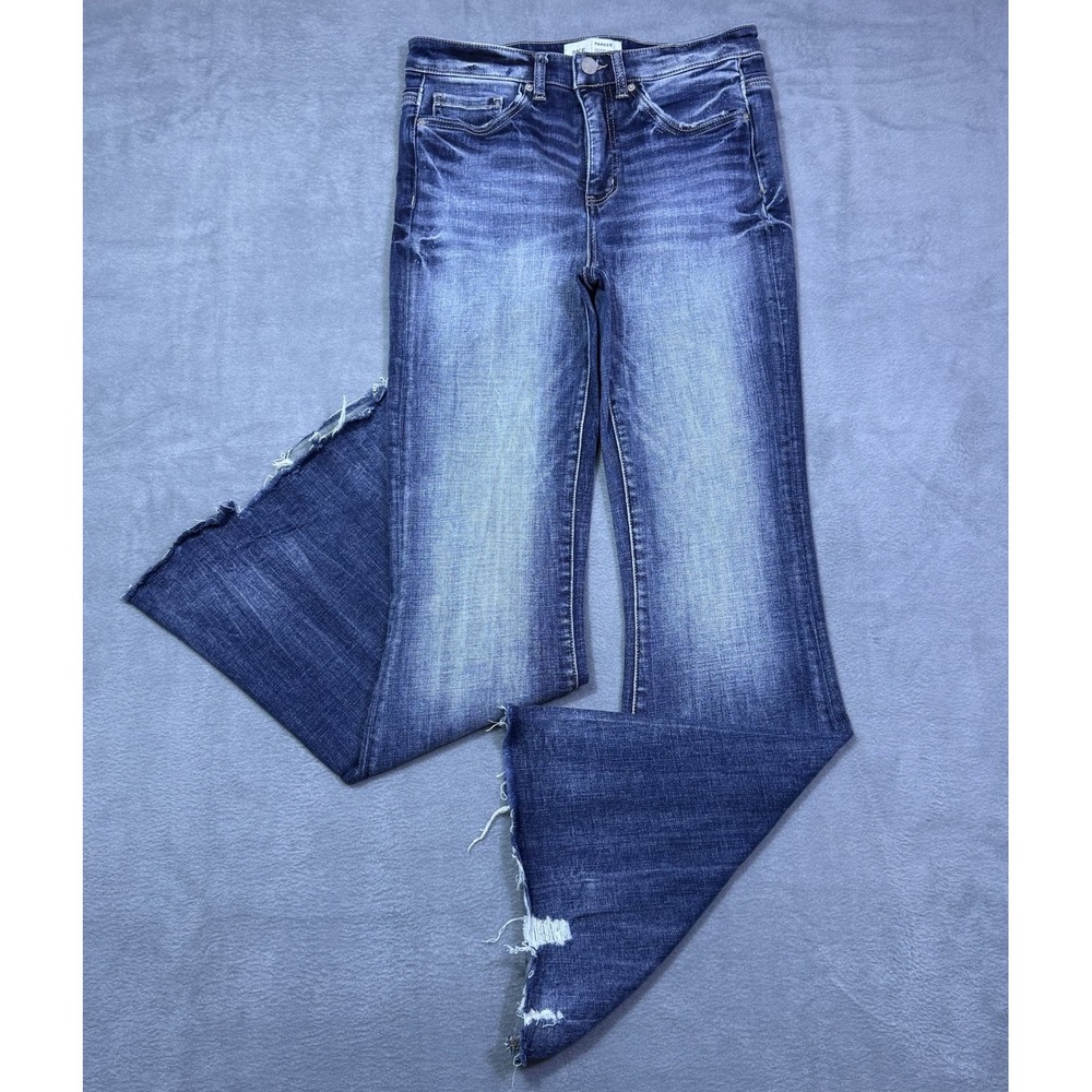 BKE Jeans Womens 26x31.5 PARKER Universal Fit Highrise Super Flare Hippie